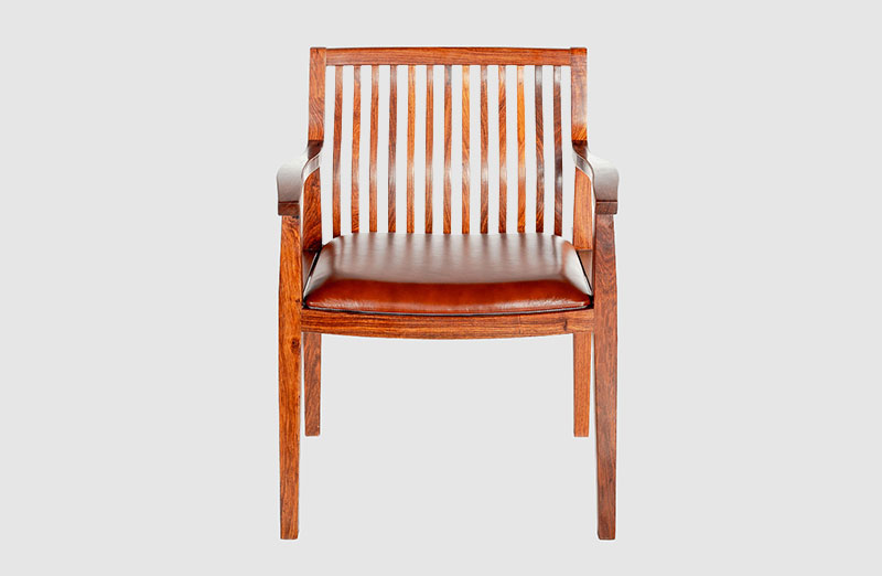 红河中式实木大方椅家具效果图